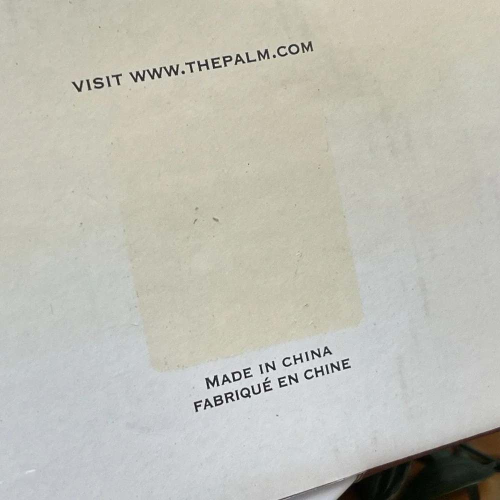 NIB The Palm Restaurant Mini Casserole Ramekin Set 2 White Porcelain Steakhouse